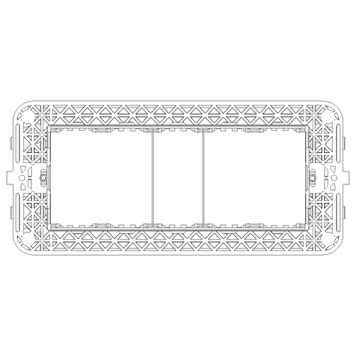 Vimar Idea 5-Module Mounting Frame, With Screws, Grey