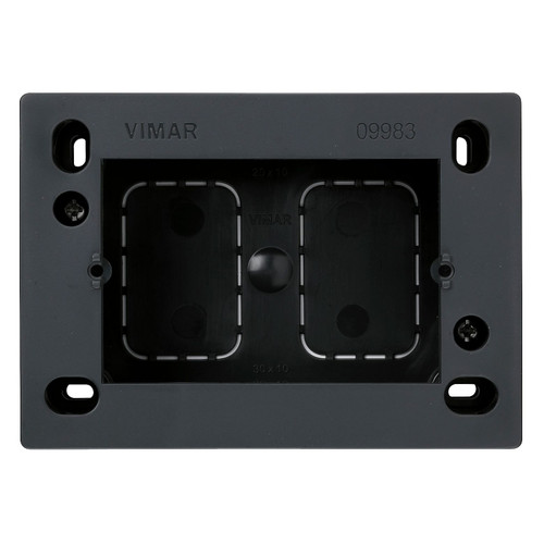Vimar Surface Mounting Box, 3-Module, For Eikon/Idea/Plana, 35/45 mm Depth, IP20