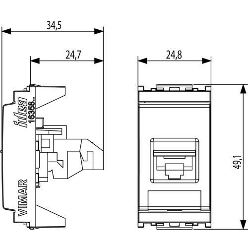 Vimar Idea RJ45 Data Socket Modules