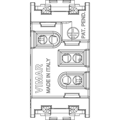 Vimar Idea SICURY Socket Outlet, Italian Standard P11, 2P+E, 10A 250V, IP20