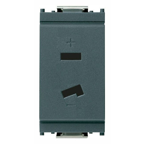 Vimar IDEA Polarized 2P 6A 24V SELV Socket Outlet, For Plug 01099