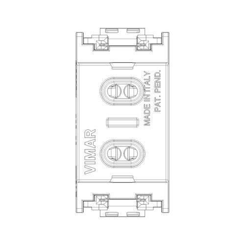 Vimar Idea 2P 6A 24V SELV Socket Outlet, For Plug 01620, 3 mm Pins, 12.4 mm Spacing