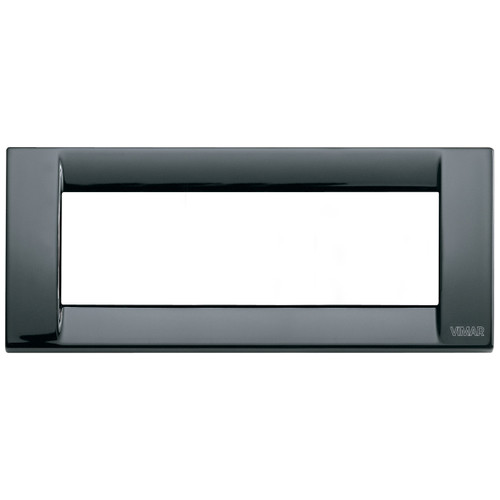 Vimar - Idea 16736 Classica Cover Plate - Die Cast Metal, 6 Module - Apollo Lighting