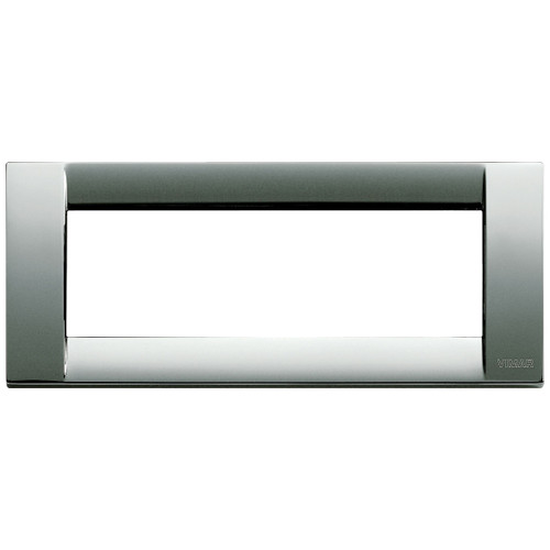Vimar - Idea 16736 Classica Cover Plate - Die Cast Metal, 6 Module - Apollo Lighting