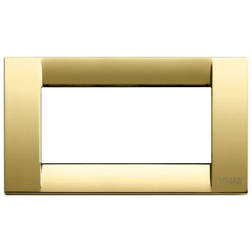 Vimar Idea Classica 4-Module Cover Plate, Clamp Mounting