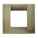 Vimar Idea Classica Cover Plate, 1-Module or 2-Reduced-Module, Die-Cast Metal