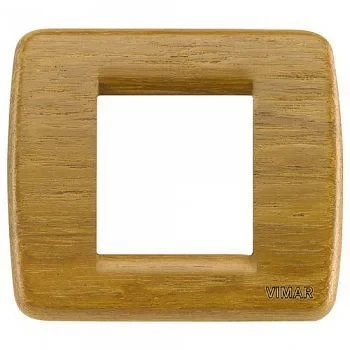 Vimar Idea Rondo Cover Plate, 1-2 Module, Die-Cast Metal, Clamp Mounting