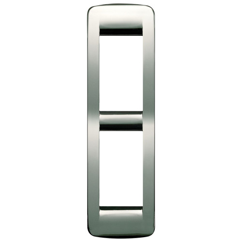 Vimar IDEA Rondò Cover Plate, 2-Module, Die-Cast Metal, Panel Mount - Apollo Lighting