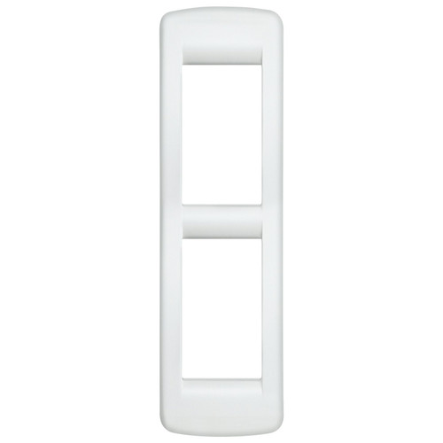 Vimar IDEA Rondò Cover Plate, 2-Module, Die-Cast Metal, Panel Mount - Apollo Lighting