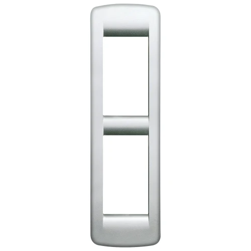 Vimar IDEA Rondò Cover Plate, 2-Module, Die-Cast Metal, Panel Mount