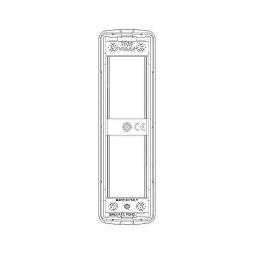 Vimar IDEA Rondò Cover Plate, 2-Module, Die-Cast Metal, Panel Mount
