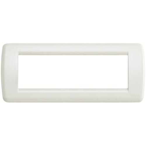 Vimar Idea Rondò Cover Plate, 6-Module, IP00, Clamp Mounting