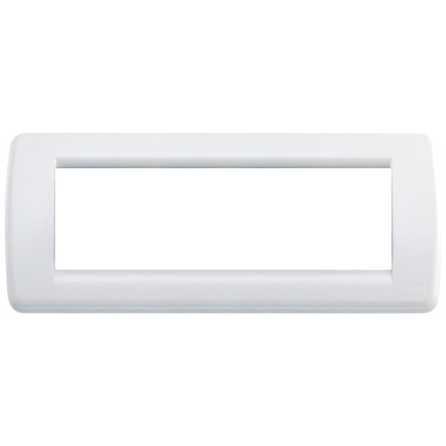 Vimar Idea Rondò 6-Module Cover Plate, Clamp Mounting