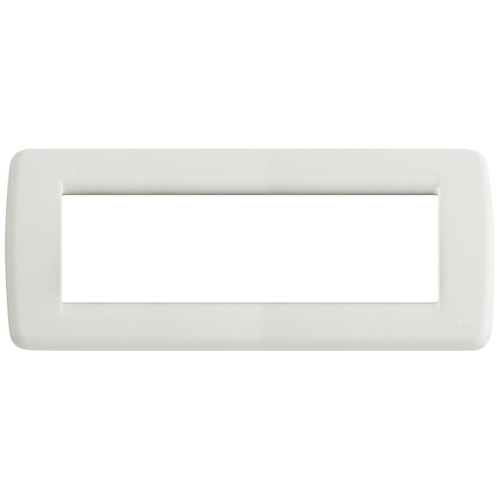 Vimar Idea Rondò 6-Module Cover Plate, Clamp Mounting