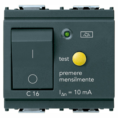 Vimar Idea RCBO Circuit Breaker, 1P+N, 120-230V, 50-60Hz, IP40, 2 Modules