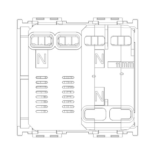 Vimar Idea RCBO Circuit Breaker, 1P+N, 120-230V, 50-60Hz, IP40, 2 Modules