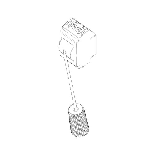 Vimar Idea Cord-Operated Push Button, 1P NC, 10A 250V, 1.5 m Cord, IP40