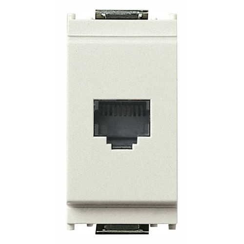 Vimar Idea RJ11 Phone Jack, 6/4, Screw Terminal, 1-Module, IP20