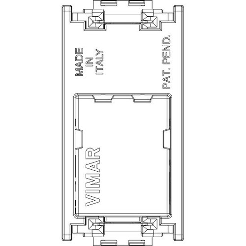 Vimar Idea RJ12 Phone Jack, 6-Position 6-Conductor (6/6), Screw Terminal, Flush-Mounted, IP20
