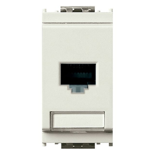 Vimar - Net Safe 16359 UTP 110 Socket Outlet - RJ45 Outlet, T568A/B Universal Wiring, 8 Contacts - Apollo Lighting