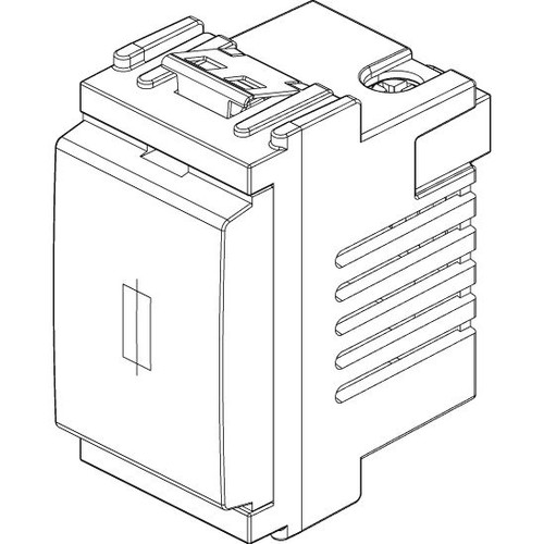 Vimar Idea Fuse Carrier, 1P, 16A 250V, For 5x20 mm and 6.3x32 mm Miniature Fuses
