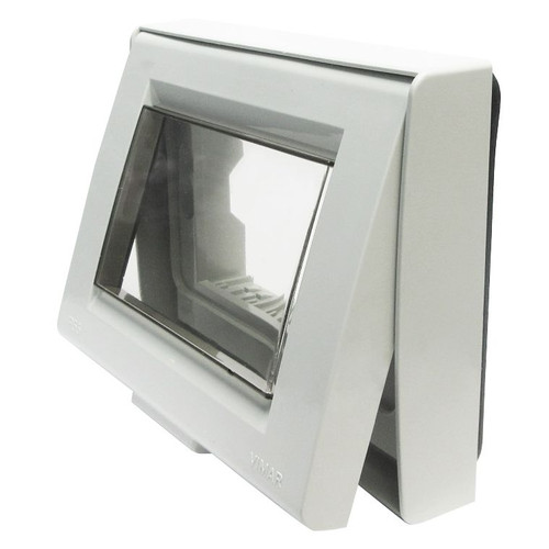 Vimar Idea/8000 IP55 Cover, 3-Module, 3 Adaptors Included