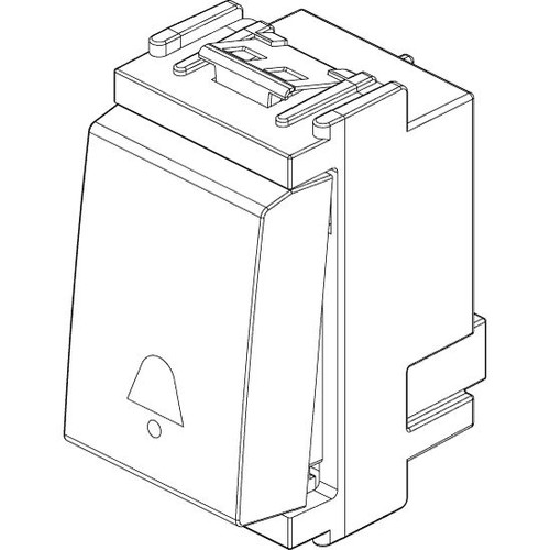 Vimar - Idea 16080 Push Switch Button - 1P NO 10 A 250 V, IP40, Plastic - Apollo Lighting