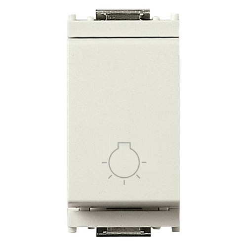 Vimar - Idea 16081 Push Button - 1P NO 10 A 250 V, Light Symbol, IP40, Plastic - Apollo Lighting