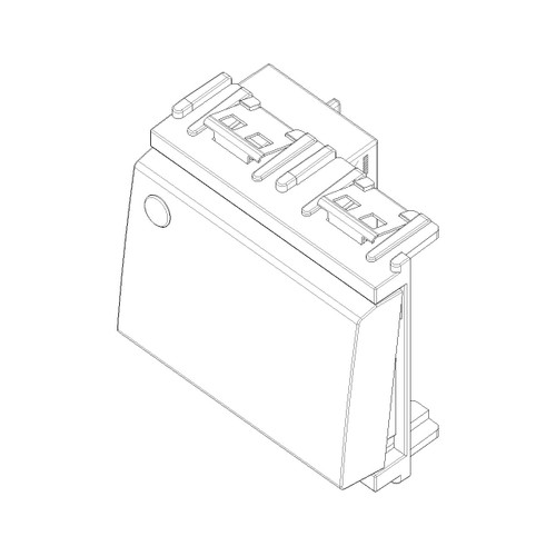 Vimar Idea Push Button, For Signalling Unit, 1P NO, 10A 250V, Luminous, General Symbol