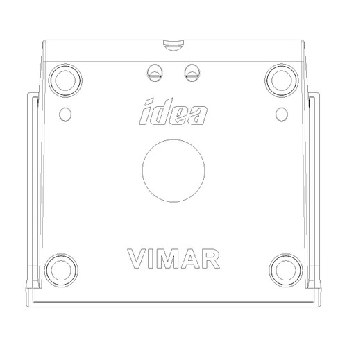 Vimar Idea 3-Module Table Mounting Box, For Classica Cover Plate, IP20