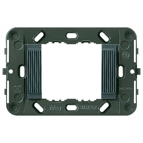 Vimar Idea 2-Module Mounting Frame, For 3-Module Boxes, 60 mm Fixing Centres, Without Screws - Apollo Lighting