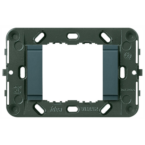 Vimar Idea 2-Module Mounting Frame, For 3-Module Boxes, 60 mm Fixing Centres, Without Screws