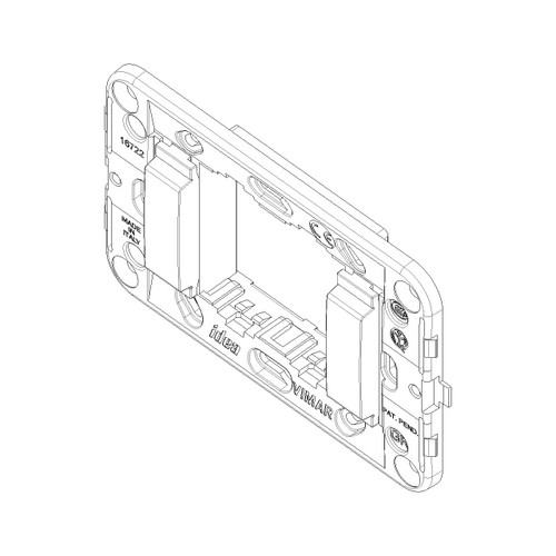 Vimar Idea 2-Module Mounting Frame, For 3-Module Boxes, 60 mm Fixing Centres, Without Screws