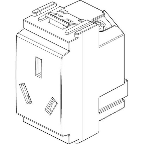Vimar Idea SICURY Argentinian Socket Outlet, 2P+E, 10A, 250V, IP20