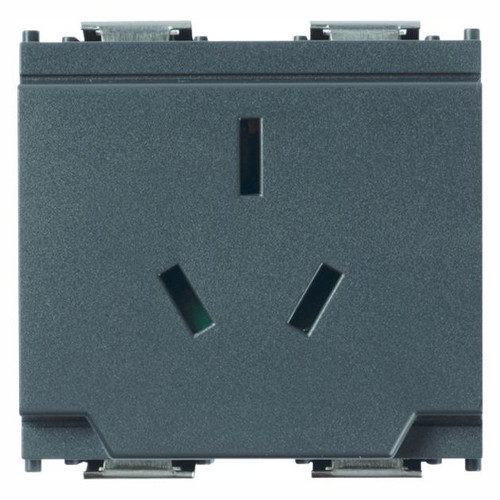 Vimar Idea Australian Socket Outlet, AS/NZS 3112, 2P+E, 10A 250V, IP20, 2 Modules, SICURY