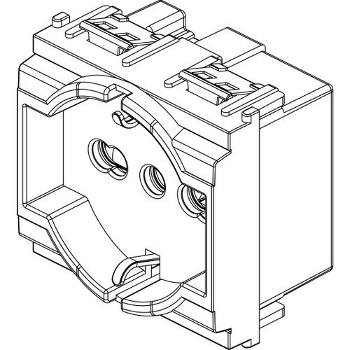 Vimar - Idea 16211 SICURY Socket Outlet - 2P+E 16 A 250 V, Italian Standard P40, IP20, Plastic - Apollo Lighting