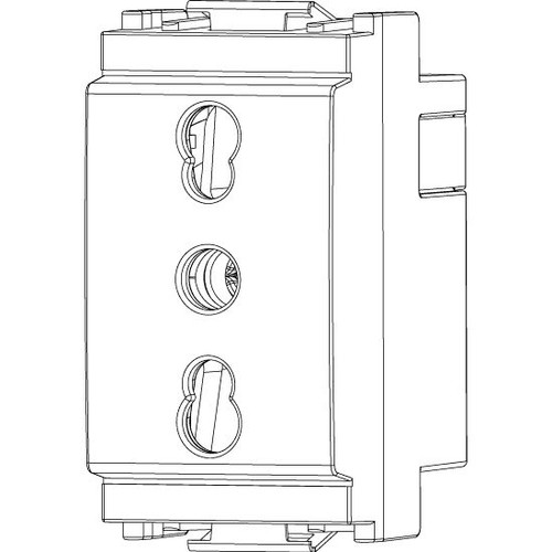 Vimar Idea SICURY Bipasso Socket Outlet, Italian Standard P17/11, 2P+E, 16A 250V, IP20