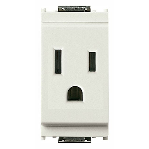Vimar Idea USA Socket Outlet, 2P+E, 15A 127V, IP20