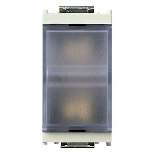 Vimar Idea Prismatic Indicator Unit, For 6.3x28 mm or 7x31 mm Lamps, IP40, 250V, Flush Mount