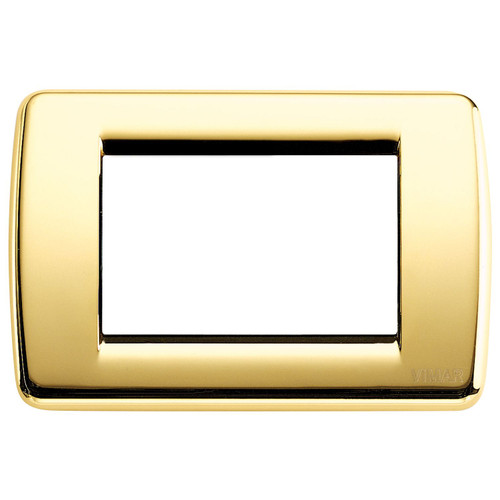 Vimar Idea Rondò 3-Module Cover Plate, With Mounting Grid, 123 x 82 mm