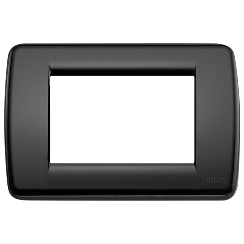 Vimar Idea Rondò Cover Plate, 3-Module, Clamp Mounting