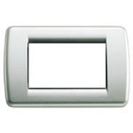 Vimar Idea Rondò Cover Plate, 3-Module, Clamp Mounting
