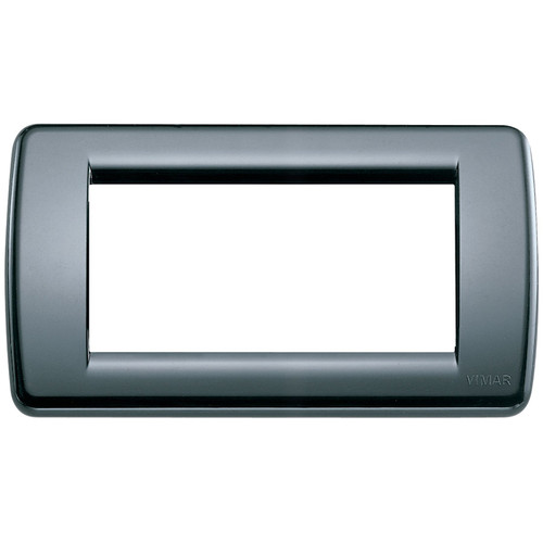 Vimar IDEA Rondò 4-Module Cover Plate, Clamp Mounting, Horizontal and Vertical Mounting