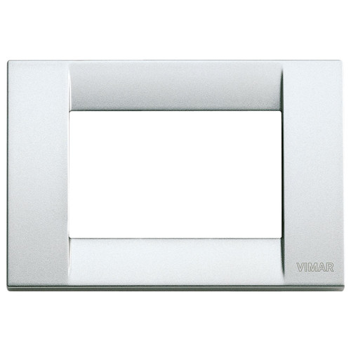 Vimar - Idea 16733 Classica Cover Plate - Die-Cast Metal, 3 Module, Clamp Mounting - Apollo Lighting
