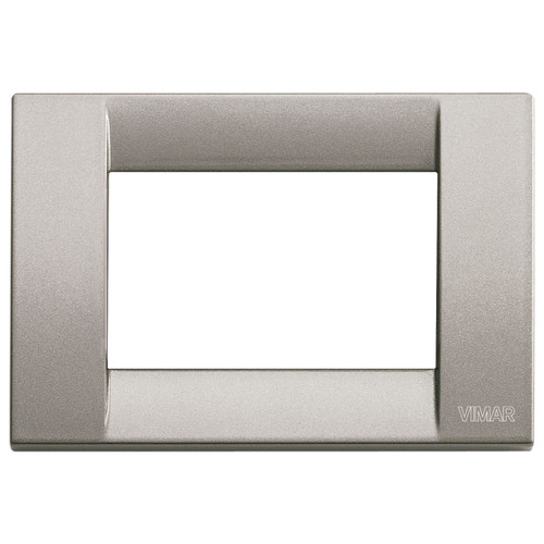 Vimar - Idea 16733 Classica Cover Plate - Die-Cast Metal, 3 Module, Clamp Mounting - Apollo Lighting
