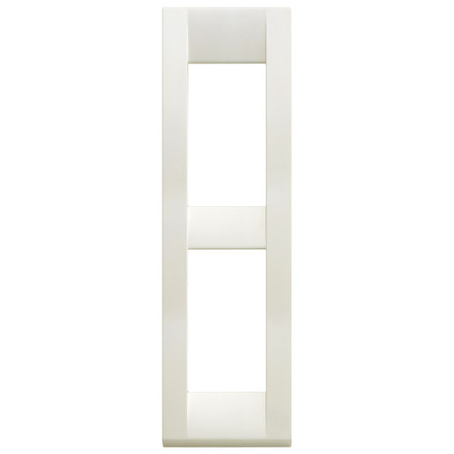 Vimar - Idea 16782 Classica Cover Plate - Die-Cast Metal, 2 Module, for Panel Mounting - Apollo Lighting