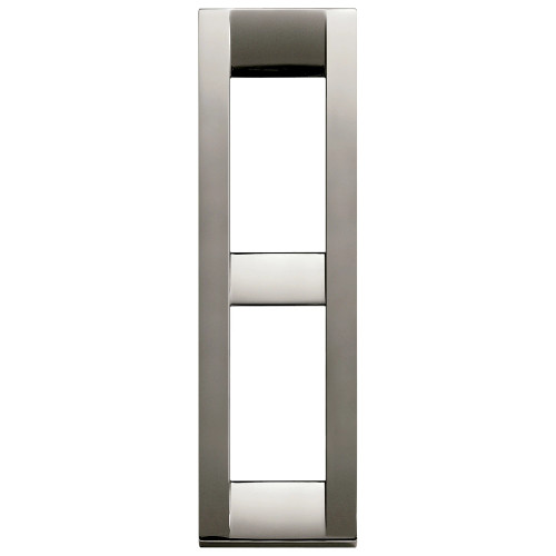 Vimar Idea Classica 2-Module Cover Plate, Die-Cast Metal, for Panel Mounting - Apollo Lighting