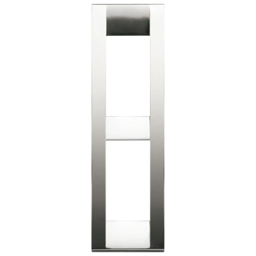 Vimar Idea Classica 2-Module Cover Plate, Die-Cast Metal, for Panel Mounting