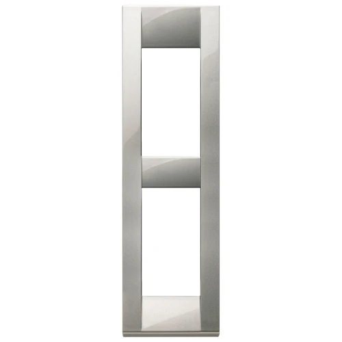 Vimar Idea Classica 2-Module Cover Plate, Die-Cast Metal, for Panel Mounting
