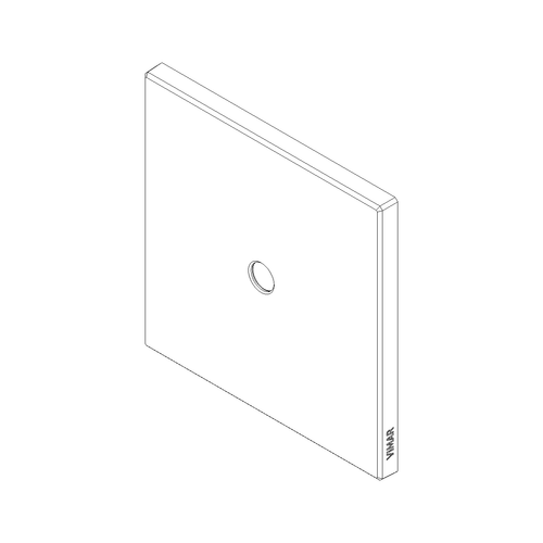 Vimar Eikon Cover Plate, Metal, Horizontal/Vertical Mount